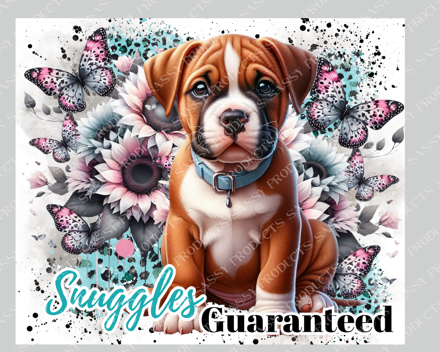 American Bulli Snuggles Guaranteed - 20oz tumbler digital sublimation wrap