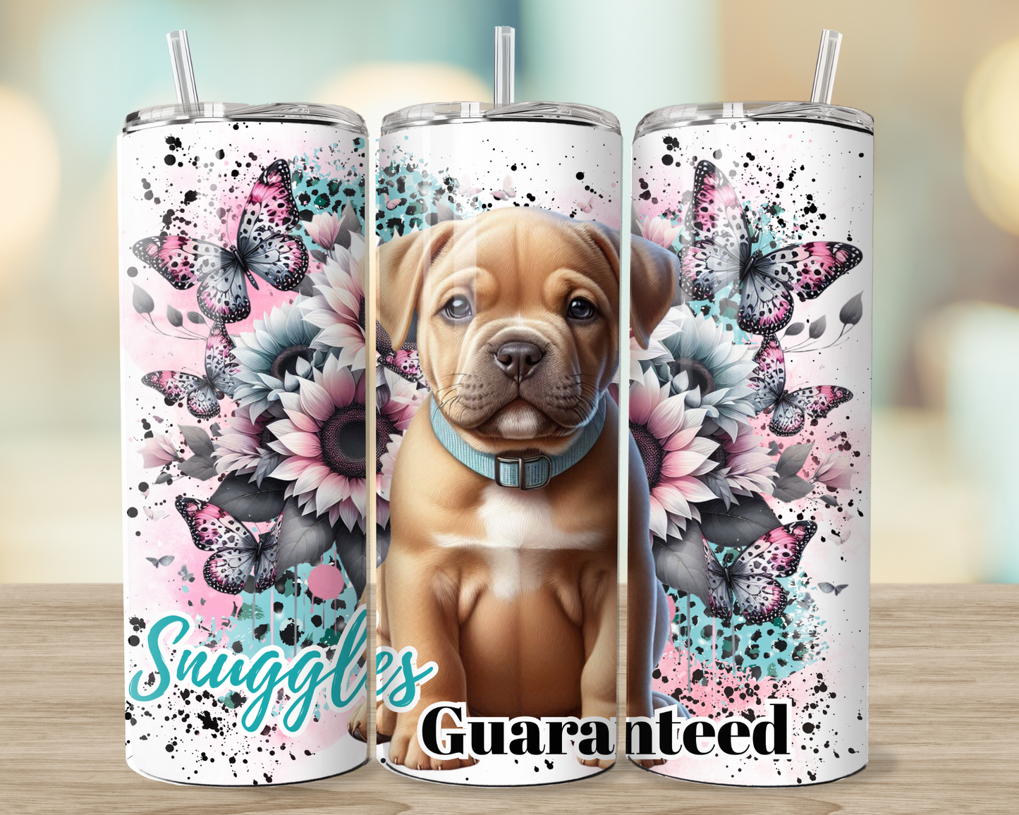 American Bulli Snuggles Guaranteed - 20oz tumbler digital sublimation wrap