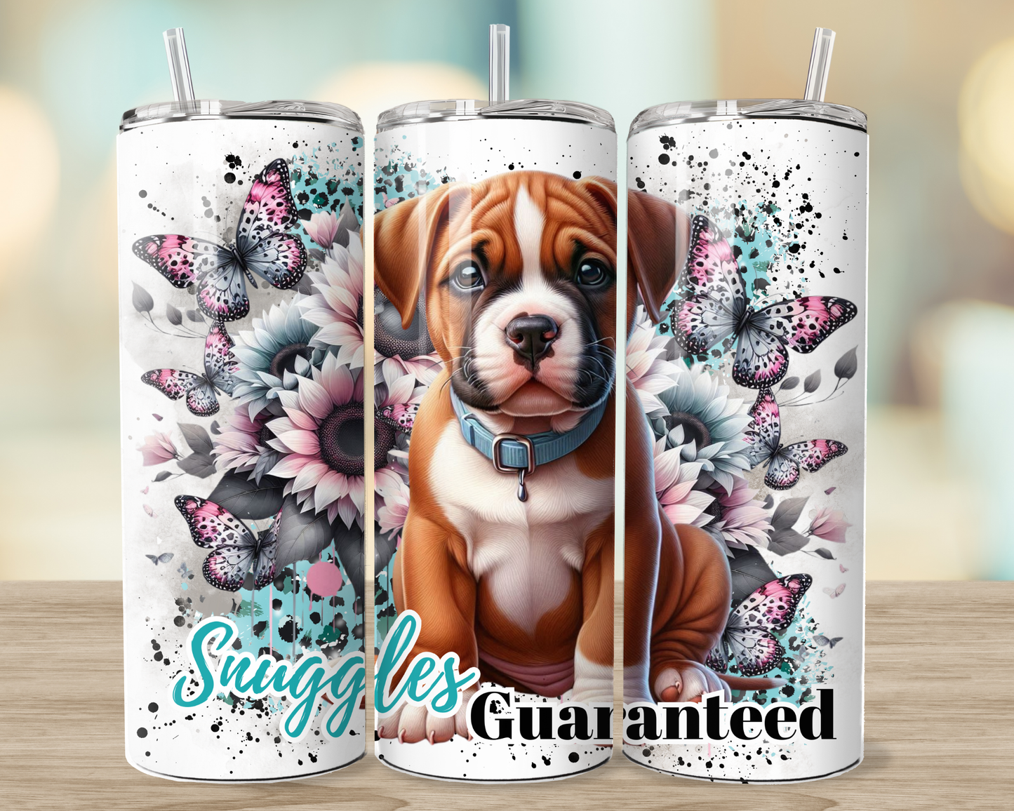 American Bulli Snuggles Guaranteed - 20oz tumbler digital sublimation wrap