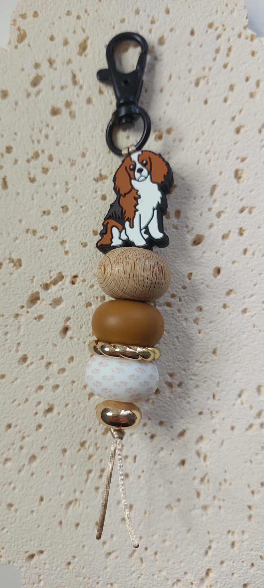 Cavalier - Silcone keychain with Stylish Beads