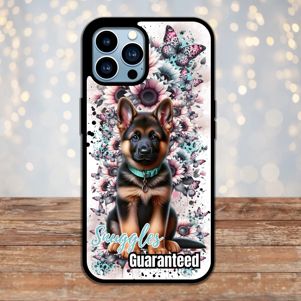 German Shepherd snuggles guaranteed - phone case