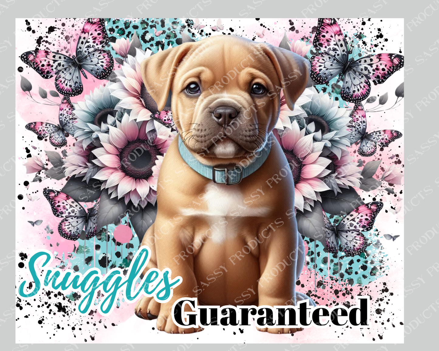 American Bulli Snuggles Guaranteed - 20oz tumbler digital sublimation wrap