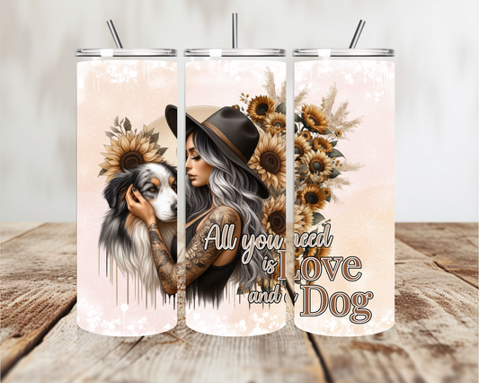 Australian Shepperd - Stainless steel 20oz tumblers 600ml