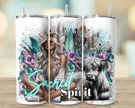 Sacred Spirit - 20oz tumbler digital sublimation wrap