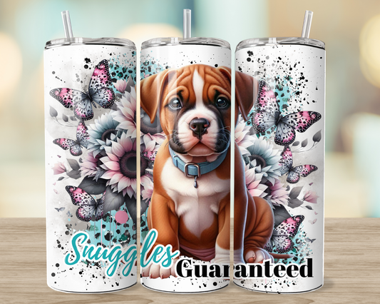 American Bulli Snuggles Guaranteed - 20oz tumbler digital sublimation wrap