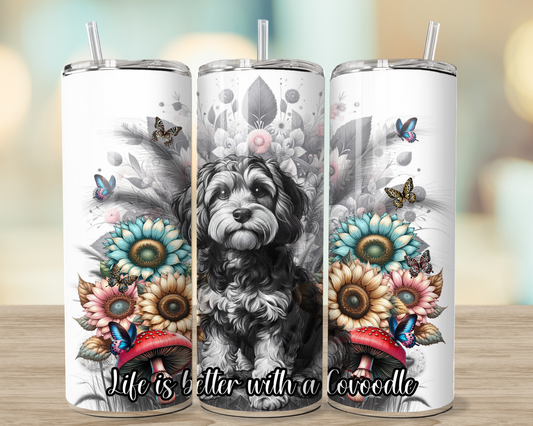 Life is better with a Cavoodle - 20oz Stainless Steel Tumbler