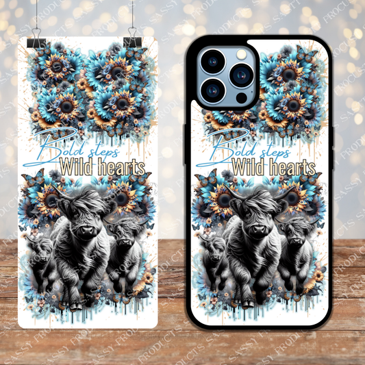 Bold Steps Wild Hearts - Digital phone case designs