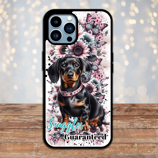 Dachshund Snuggles guaranteed- phone case
