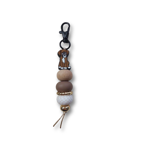 Boxer - Silcone Keychain stylish beads