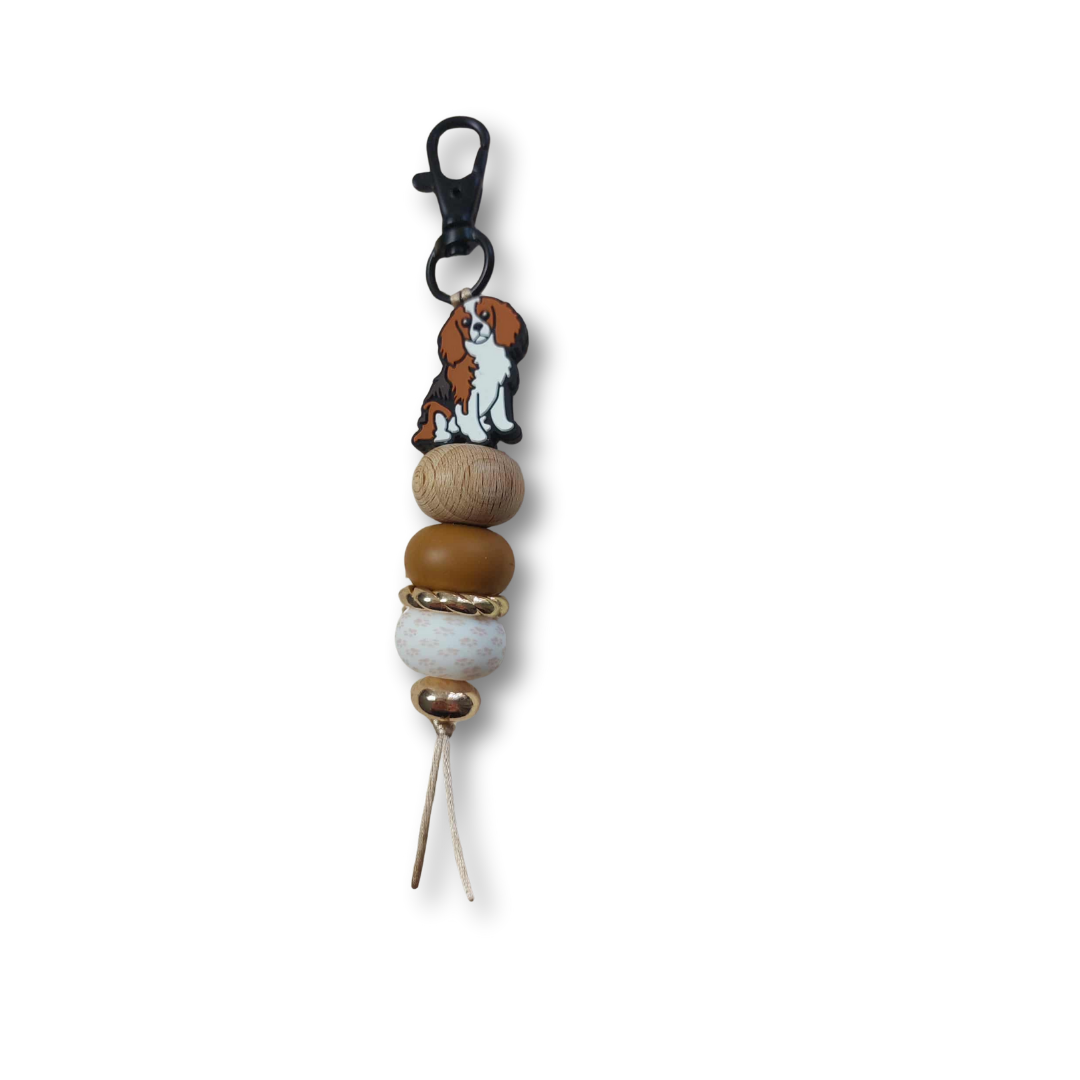 Cavalier - Silcone keychain with Stylish Beads