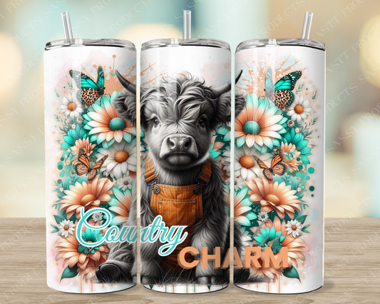 Country Charm - 20oz Tumbler digital sublimation wrap